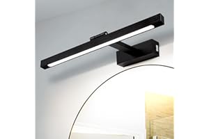 TYhogar LED Baño Espejo Lámpara 8W 40CM, 270° giratorio LED Espejo Lámpara de Baño Espejo de Luz Lámpara de Baño, 3 ajustes de temperatura de color LED Espejo de Baño IP44 Luz de Maquillaje