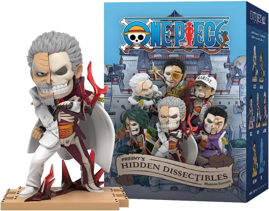 Mighty Jaxx Freeny's Hidden Dissectibles One Piece Series 8 (Marines Edition) | Kör Kutu Koleksiyonluk Minyatür Figürler | Her Paket Rastgele Bir Figür İçerir
