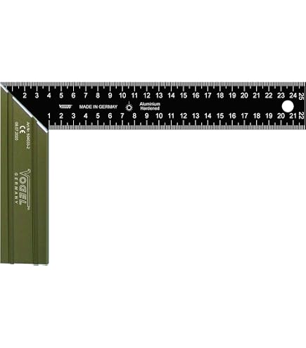 Vogel Joiner's Square - 300mm Aluminum Blade, Graduated Measurements