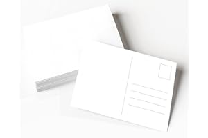 Clever Pool, Kartki pocztowe vierges personnalisables, kartony pocztowe w kartonie Blanc, kartony pocztowe pour impression, 100 x DIN A6