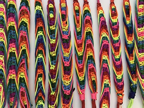 xCoCo 12 Pieces Colorful Braided Bracelets Woven Friendship Bracelet Handmade Wristbands for Wrist and Ankle