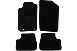 DBS 1765687 Tapis Auto - Sur Mesure - Tapis de sol pour Voiture - 4 Pièces - Moquette noir 600g/m² - Gamme One