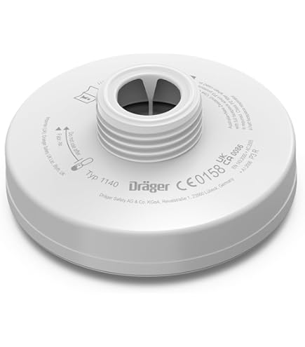 Filtre à Gaz Dräger X-plore 1140 A2B2E2K2 – Pour Masque X-plore 6000 – Filetage Rond RD40 – Protection Gaz Et Particules (norme EN 14387)