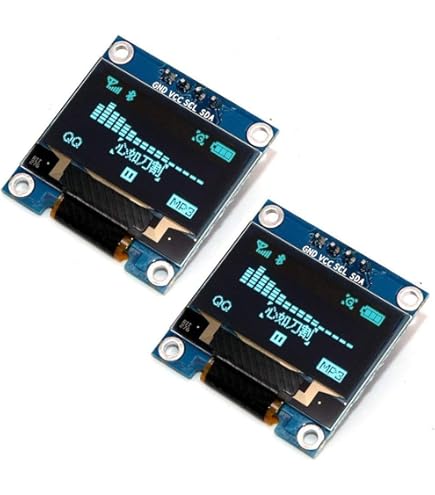 Display OLED 0.96 Pollici 12864 Per Arduino - 2 Pezzi, Interfaccia SPI/IIC, Carattere Bianco - Foto 8