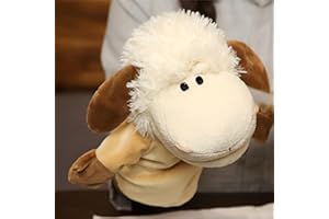 LOMTRATS Marionette a Mano con Animali per Bambini,Il Bambino Include Lupo Leone ecc.Bocche Aperte Mobili,Perfette per Raccontare storie,Insegnare,Scuola Materna,Regali di Compleanno
