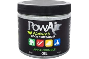 PowAir Gel Natural Odour Neutraliser - Apple Crumble Fragrance - Odour Control for Small to Medium Rooms and Areas (400g)