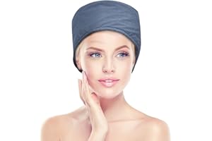 DELAMIYA Capuchons chauffants pour soins en profondeur - Bonnet chauffant - Traitement thermique - 2 modes de température - Bonnet de soin de la tête pour masques capillaires - Spa nourrissant - Salon bleu