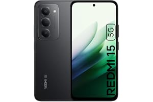Xiaomi Redmi 15 5G Unlocked Smartphone, 8GB RAM, 256GB Storage, Midnight Black, 7000mAh Battery, 6.9-Inch FHD+ Display, 50MP Dual Camera, UAE Type Approved