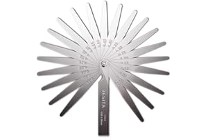 BESITA 23 Edelstahl Feeler Messgerät Messwerkzeug Dual Marked Metric und Imperial Gap Messgerät