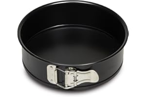 Guardini, Tortiera apribile 1 fondo Ø 22 cm, Acciaio con rivestimento antiaderente, Nero, Made in Italy, Linea Gardenia