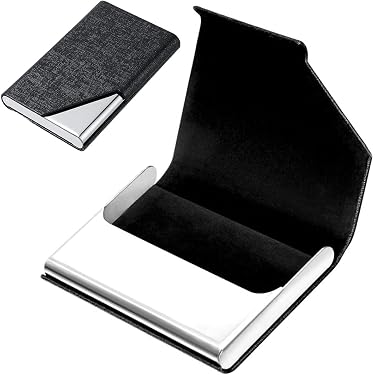 Porte-cartes De Visite Aluminium - Étui Léger Pour Cartes Professionnelles - Homme Et Femme