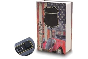 Buchtresor, Secret Book Sicher, Safe Box Buch, Safe Dose mit Sicherheit Zahlenschloss, Versteckte Passwortsperre versteckte Geldkassette für Geld, Schmuck, Buch und Reisepass