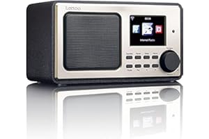 Lenco DIR-100 DAB PLL FM Internet Radio with USB Playback/Remote Control and Built-In EQ - Black