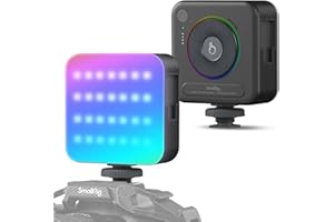 ‎SMALLRIG SMALLRIG P108 RGB Video Light, przenośne oświetlenie LED kamery 360° Full Color Photography Light, 2500mAh Akumulatorowy panel oświetlenia wideo 2700K - 6500K do Youtube, Vlogging, Tiktok - 4055