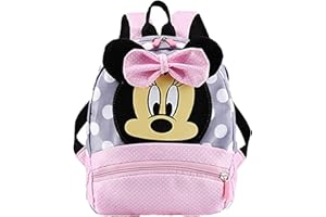 PYTRARTY Mochila Minnie,Mochila Minnie Niña,Mochila Infantil,Mochilas para Estudiantes Infantiles,Mochila de Cumpleaños para Niños