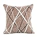 Produktbild Plüsch KissenbezugVovotrade 42X42cm / 16.5X16.5 "Quadrat Sofa Taille Wurf Kissenbezug Kissenbezug Chenille Rays Streifen Kissenbezug Kissenbezug Exquisite Home Decor Cafe Sofa Kissenbezug (Kaffee, 42X42cm/16.5X16.5")
