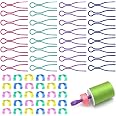 Anyasen 80 Pièces Pinces Porte-Bobines Plastique – Clips Pour Canettes Couture, Organisation Bobines Fil (Multicolore)