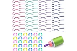 Sixfolo 62 Pièces Pinces à Canette Porte Canette Couture Colorés Pinces à Bobines et Canettes Support de Bobine en Plastique Clips à Canette pour Bobine de Fil de Machine à Coudre