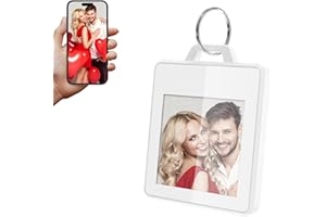 TABKSOLA Cornice portafoto digitale, piccola, 1,5 pollici, E, a risparmio energetico, portatile, per uomini e donne (F15D bianco)