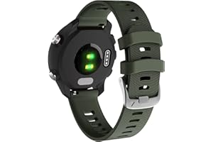 YHC Cinturino per Garmin Forerunner 245/645 Music, larghezza 20 mm, per Garmin Vivoactive 3 Music/Venu/Venu sq