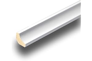 A2Z FLOORS Scotia Laminate Beading – White Edging For All Types Of Flooring – Durable, Long-Lasting, Versatile Floor Beading - Floor Edging Strip - Bathroom Skirting Board Trim Strips – 2.4mtr x 10