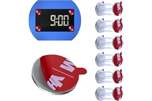 ALAFLY [12 Stück Magnetische Einseitige Ersatz-Klebepads Kompatibel mit Needit Park Lite, Magnetplatte mit hitzebeständigem starkem 3M Aufkleber, Jederzeit Demontierbar Parkuhr Klebepad Set