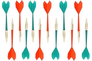 FUZVOL Soft Tip Darts,Plastic Soft Tip Darts for Soft Dartboards,Great Indoor Office Home Games for Kids and Adults (Red+Green)