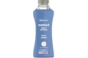 method Fabric Softener, Fabric Conditioner to Soften Your Clothes, With Fresh Berry Scent, 1x 33 Washes 1x 990ml