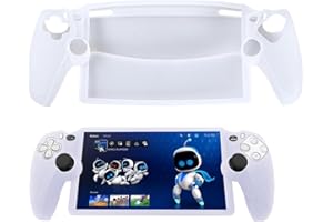 Vanrain Silikon Hülle Kompatibel mit Sony PS5 Playstation Portal Schutzhülle, Slim Weiche Silikon-Schutzhülle Tasche, Anti-Kratzer Case Cover Stoßfest Schutzhülle für PS5 Portal, Weiß