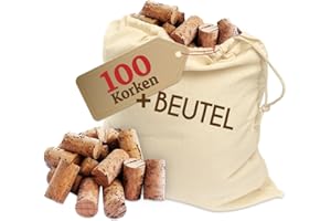 ELES VIDA Korki Do Wina i Butelek - Naturalne Akcesoria Do Majsterkowania i Dekorowania Dla Dzieci i Dorosłych