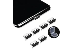 Merwlukt 6 Stück USB C Staubschutz Stöpsel Staubstecker Kompatibel mit iPhone15/15 Pro/15 Pro Max/Redmi/Oneplus/Motorola/Samsung Galaxy/Huawei/Xiaomi usw Schutzkappe für Typ C Handy, Tablet, Kopfhörer
