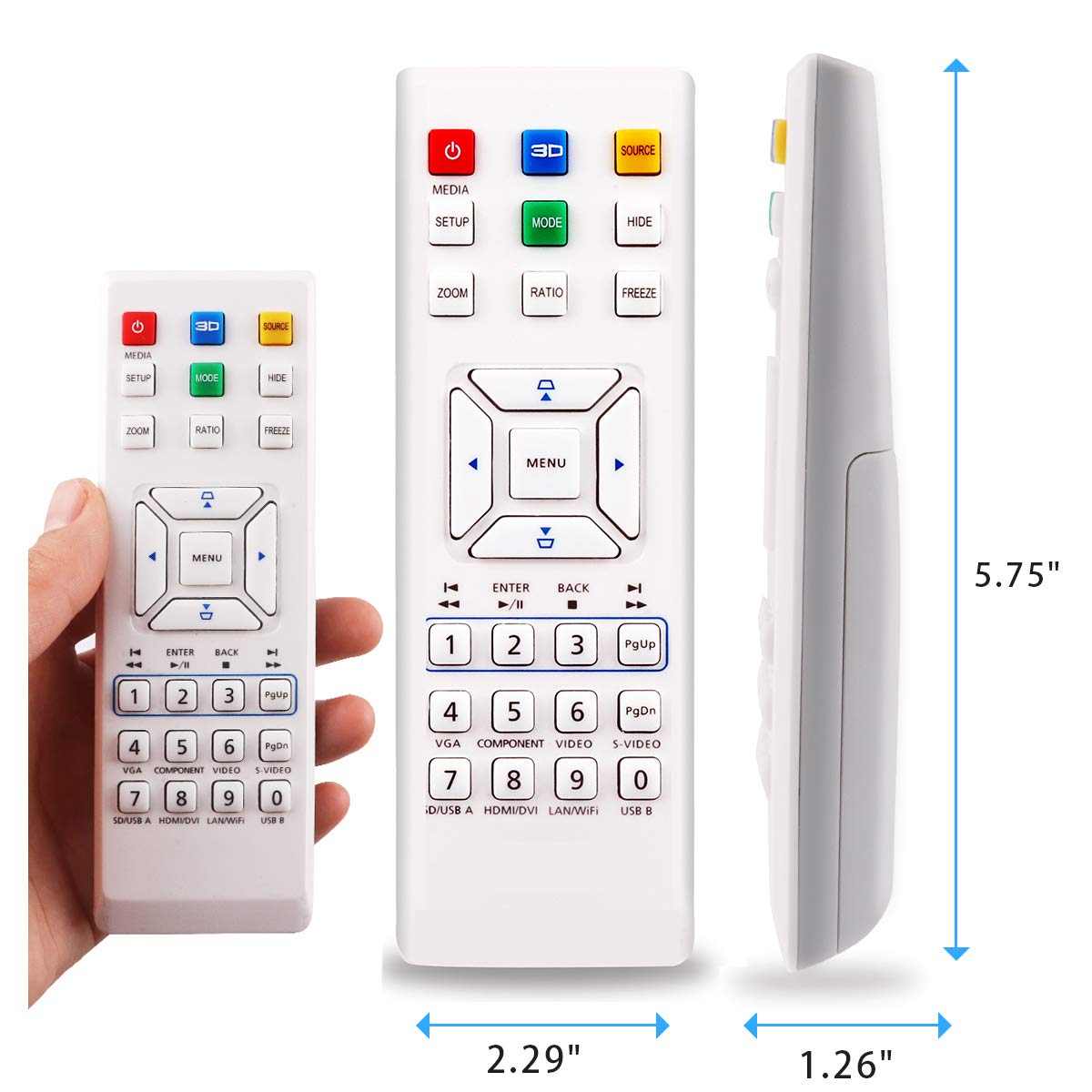 Aimple Télécommande pour Acer H5380BD H5382BD H6510BD H6517ABD H6517BD