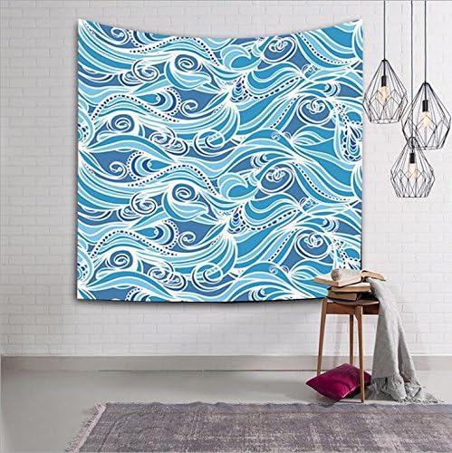 Creative Tapestry, Wave Pattern Tapestry, Wall Decoration, Outdoor Beach Towel , #5 , 153x130