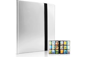 WDJLNZB Carte Album Livre, Porte-Cartes à Collectionner, Livre Carte Collection, Livre de Protection Cartes, Album Classeur Carte, Albums pour Cartes à Collectionner, Livre Carte Capacité de 360 Cartes