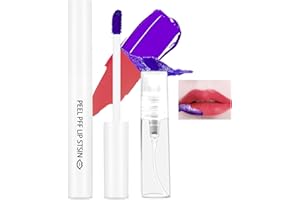 Prreal Peel Off Lip Tint Lip Stain, Tattoo Coloured Lip Tint Stain, Natural Based Peel Off Lip Gloss, Transfer-Ssafe, Waterproof lip tint Korean, Durable Non-Stick Cup Tear-off Lipstick(02)