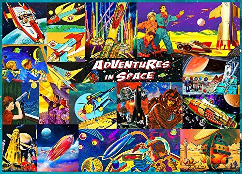 Preisvergleich Produktbild Retro Space Travel 1000 Piece Jigsaw Puzzle JUST RELEASED