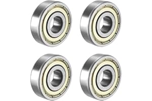 CRLLDPM Cuscinetti a Sfera in Metallo,4 Pezzi Cuscinetti a sfera 608ZZ ABEC 7,Miniature Groove Cuscinetti a sfere,per skateboard,Doppia Schermati,per Pattini in Linea a rulli da Skateboard,8x22x7