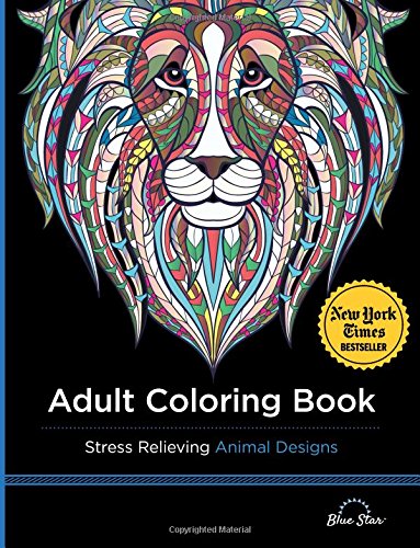 Adult Coloring Book: Stress Relieving Animal Designs