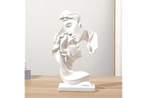 NORHOR Coppia statua creativa bacio scultura arte astratta coppia scultura arredamento casa statua resina decorazione romantica utilizzata per la decorazione della casa, matrimonio, regalo.