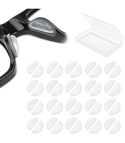 13 Paia Di Naselli E Ganci Antiscivolo In Silicone Per Occhiali – Set Completo, Adatto A Tutte Le Montature