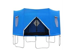 JDKJAG Universal Trampoline Cover (6FT/8FT/10FT/12FT), Waterproof Oxford Cloth Trampoline Tent Cover with UV Protection & Breathable Mesh Windows