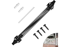 Adjustable Steel Gate Spring HAMON 14in Self Closing Gate Spring Closer Heavy Duty Thickened Door Spring Closer Easy Fitting for Garden Gates Fence Gates Yard Gates Outdoor Use