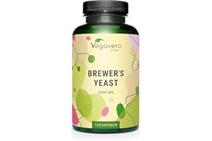 Vegavero Brewer's Yeast 2500 mg | 100% Pure | Natural Source of B-Vitamins, Amino Acids, Minerals | Highly Dosed | NO Additives, Lab Tested | Vegan