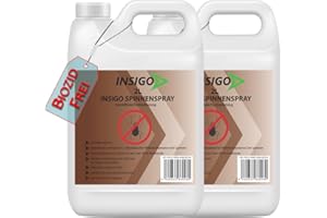 NEU Biozidfreie Spinnen Abwehr 4L – Mittel zum Spinnen abwehren – Spinnen Spray – Fleckenfrei – Spinnenmittel INSIGO