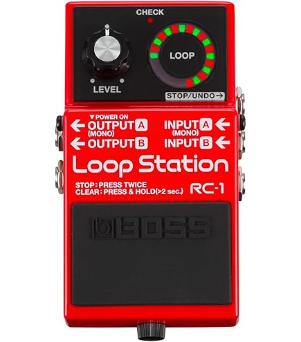 BOSS RC-300 pedal looper, 3 pistes stéréo avec commandes et