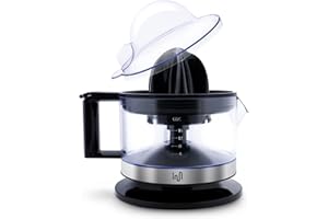 ‎IMPOLIO Impolio Classic Zitruspresse elektrisch - Zitronenpresse Orangenpresse Limettenpresse Entsafter - 45 W Leistung - 0,5 Liter - Fruchtfleischanteil Regler - Presskegel mit 2 Drehrichtungen - BPA frei