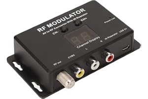 RF-modulator, Professionell PAL NTSC AV Till RF-modulatoromvandlare med IR-repeater för Set-top-box, DVR, DVD-spelare