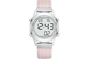 Hearkent Orologio digitale parlante da donna con voce tedesca piacevole LCD grandi numeri orologio per ipovedenti, anziani o ciechi