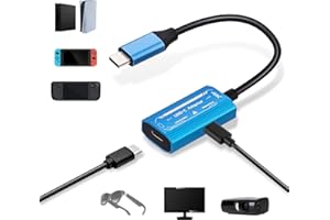 Mcbazel USB-C Adaptador para Gafas AR Compatible con Resoluciones 4K@60Hz y 1080p@60Hz, Carga Rápida PD 100W para PS5/PS4/Switch/Xbox/Steam Deck/ROG Ally/XREAL/RayNeo/Rokid