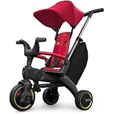 Doona Liki Trike Tek Par&ccedil;a Katlanır 3 Tekerlekli Bebek Bisikleti S3 - Flame Red
